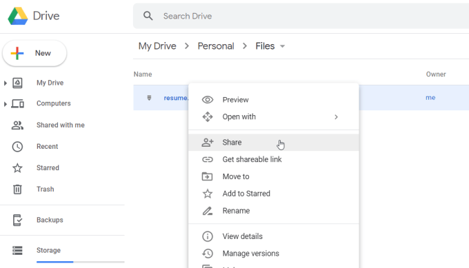 Send Files via Google Drive image 2