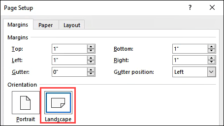 The Point &amp; Click Way To Make One Page Landscape In Word image 6